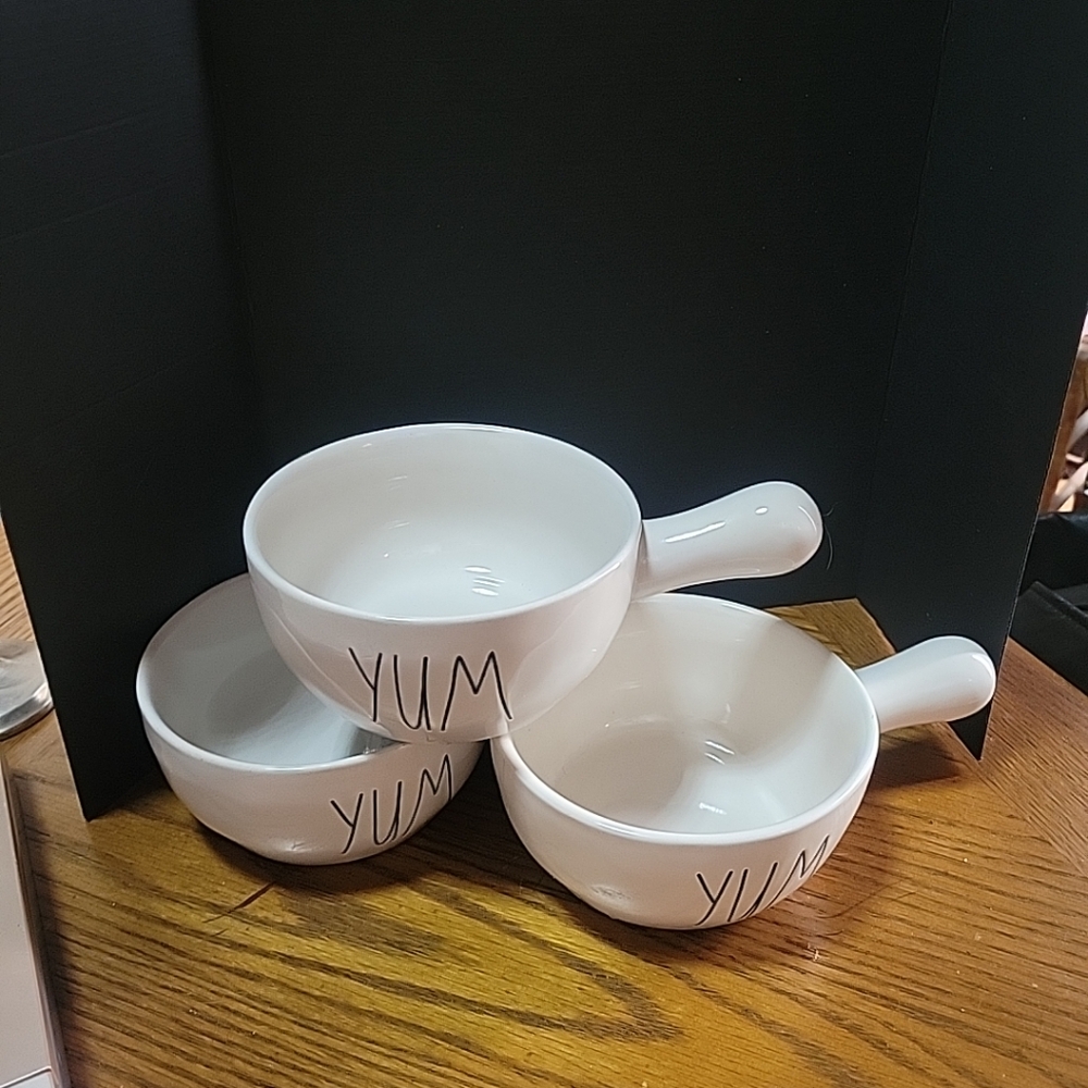 Rae Dunn Yum Soup Bowls Set of 3